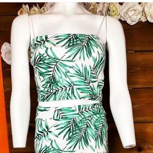 Tropical 2 piece top & skirt
